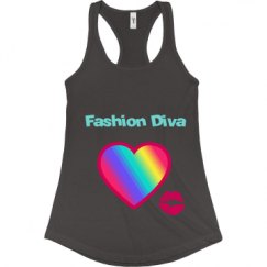 Ladies Slim Fit Racerback Tank Top