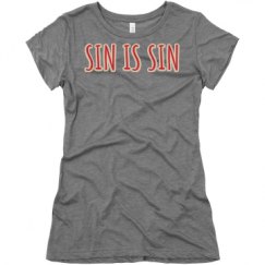 Ladies Slim Fit Super Soft Triblend Tee