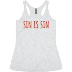 Ladies Slim Fit Super Soft Racerback Triblend Tank