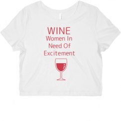 Ladies Slim Fit Crop Top Tee