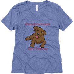 Ladies Relaxed Fit Super Soft Triblend V-Neck Tee