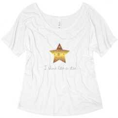 Ladies Flowy Slouchy Tee