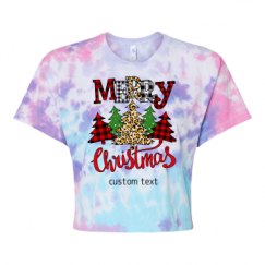 Women's Tie Dye Crop Top Tee