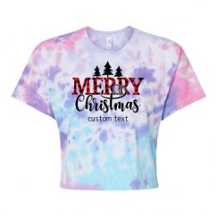 Women's Tie Dye Crop Top Tee