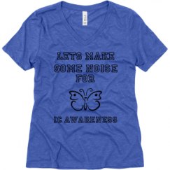 Ladies Relaxed Fit Super Soft Triblend V-Neck Tee