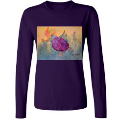 Ladies Relaxed Fit Basic Long Sleeve Tee