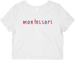 Ladies Slim Fit Crop Top Tee