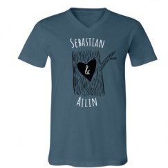 Unisex V-Neck Jersey Tee