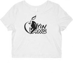 Ladies Slim Fit Crop Top Tee