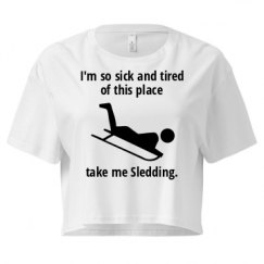 Ladies Festival Cali Crop Top Tee