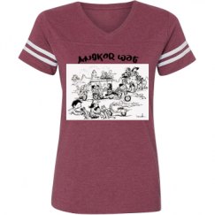 Ladies Relaxed Fit Vintage Sports Tee