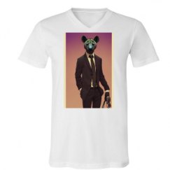 Unisex V-Neck Jersey Tee