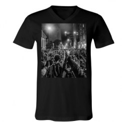 Unisex V-Neck Jersey Tee