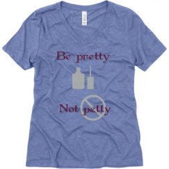 Ladies Relaxed Fit Super Soft Triblend V-Neck Tee