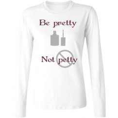 Ladies Relaxed Fit Basic Long Sleeve Tee
