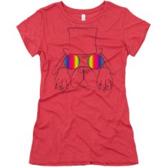 Ladies Slim Fit Super Soft Triblend Tee