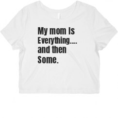 Ladies Slim Fit Crop Top Tee