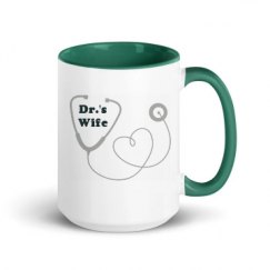 15oz Ceramic Mug with Color Inside