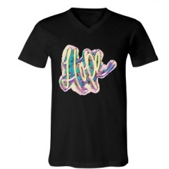 Unisex V-Neck Jersey Tee