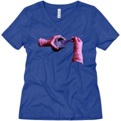 Ladies Relaxed Fit V-Neck Tee