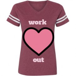 Ladies Relaxed Fit Vintage Sports Tee