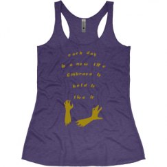 Ladies Slim Fit Super Soft Racerback Triblend Tank