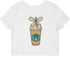 Ladies Slim Fit Crop Top Tee