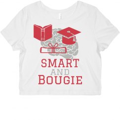Smart & Bougie Crop- RED/SILVER