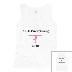 hills family strong YOUTH tank white