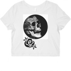 Ladies Slim Fit Crop Top Tee