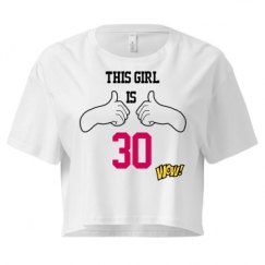 Ladies Festival Cali Crop Top Tee