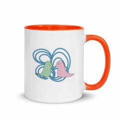 11oz Ceramic Mug with Color Inside