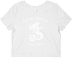 Ladies Slim Fit Crop Top Tee