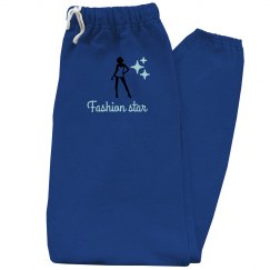 Fashion star blue sweatpants