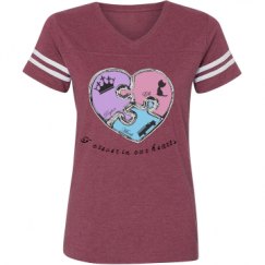 Ladies Relaxed Fit Vintage Sports Tee