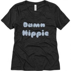 Ladies Relaxed Fit Super Soft Triblend V-Neck Tee