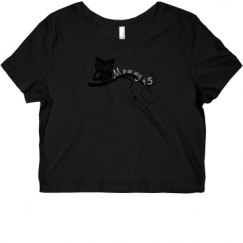 Ladies Slim Fit Crop Top Tee