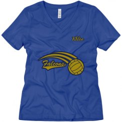 Ladies Relaxed Fit V-Neck Tee