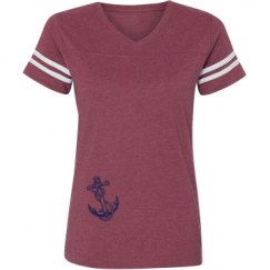 Ladies Relaxed Fit Vintage Sports Tee