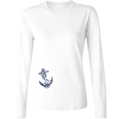 Ladies Relaxed Fit Basic Long Sleeve Tee