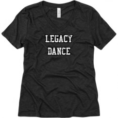 Ladies Relaxed Fit Super Soft Triblend V-Neck Tee