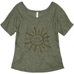 Ladies Flowy Slouchy Tee