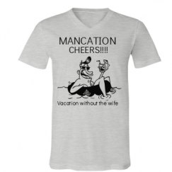 Unisex V-Neck Jersey Tee