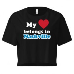 Ladies Festival Cali Crop Top Tee