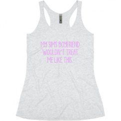 Ladies Slim Fit Super Soft Racerback Triblend Tank