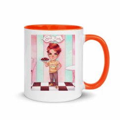 11oz Ceramic Mug with Color Inside