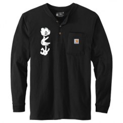 Unisex Carhartt Long Sleeve Henley Tee 