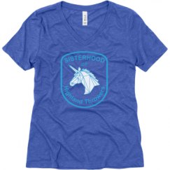 Ladies Relaxed Fit Super Soft Triblend V-Neck Tee