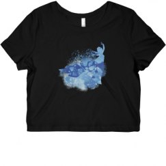 Ladies Slim Fit Crop Top Tee