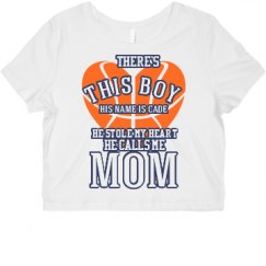 Ladies Slim Fit Crop Top Tee